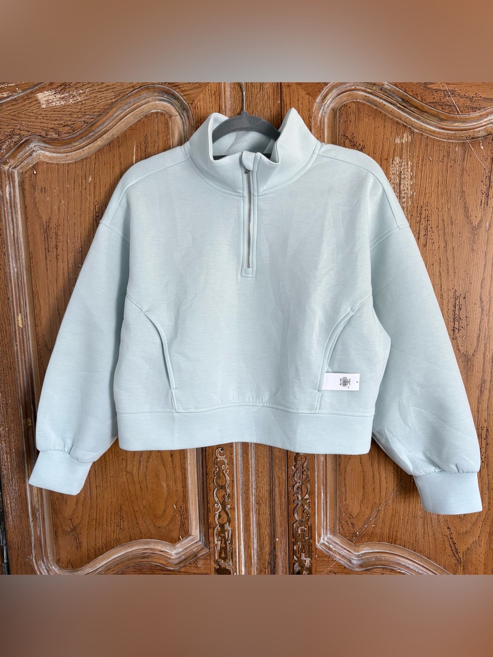 New women’s.,Old Navy ,Pale Mint, quarter Zip Crewneck Pullover size XXL